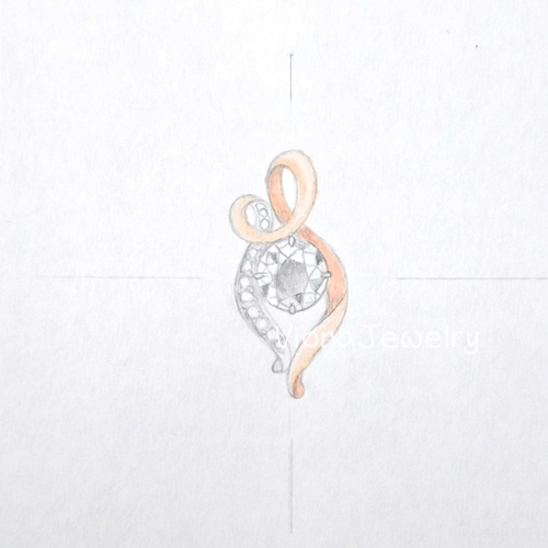 珠寶手繪設計圖